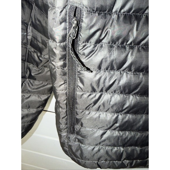 Men's Eddie Bauer Full-Zip Down Puffer Jacket Sz XL Black GW999 - Picture 7 of 11